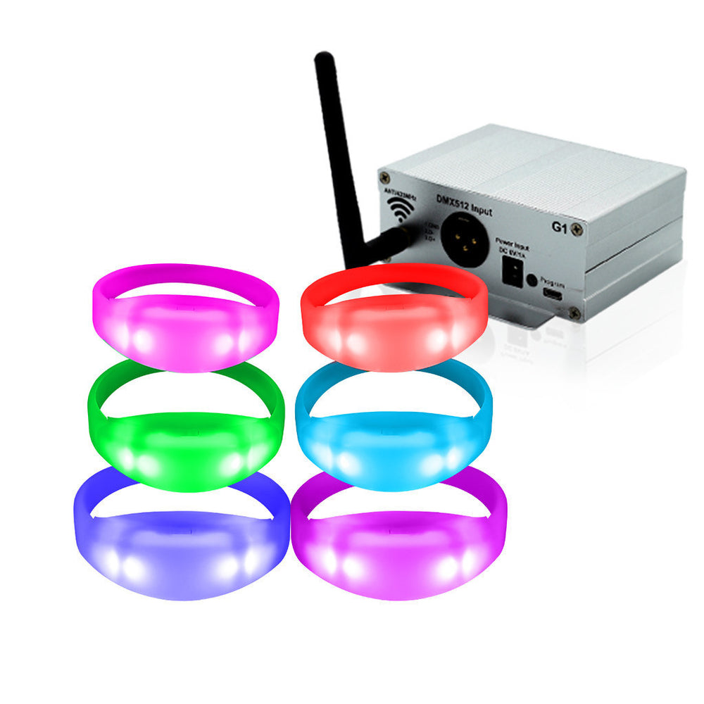 LED Light-Up Event Wristbands – Remote, App & Sound Control