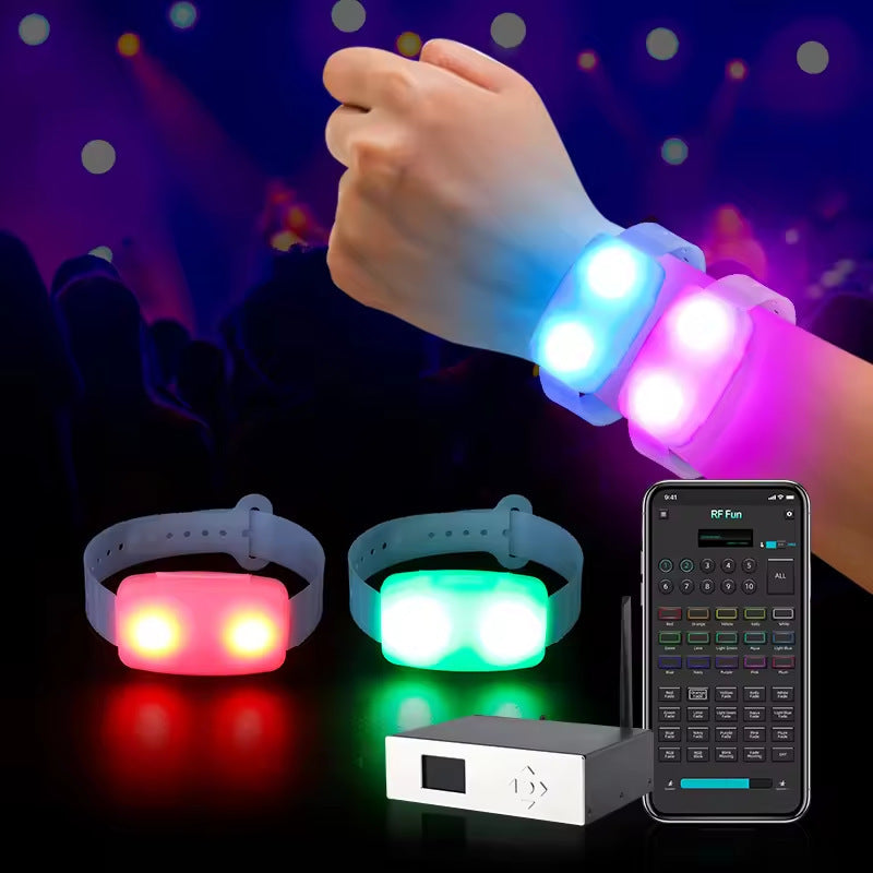 LED Light-Up Event Wristbands – Remote, App & Sound Control